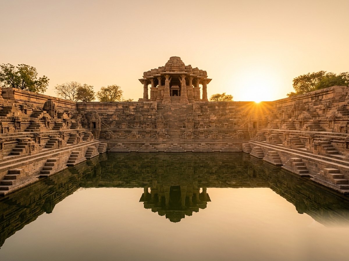 Modhera Sun Temple stepped tank