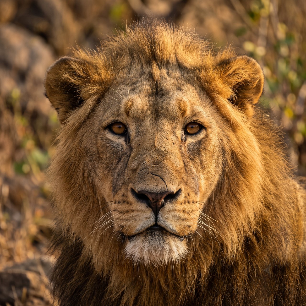 Asiatic lion in Gir