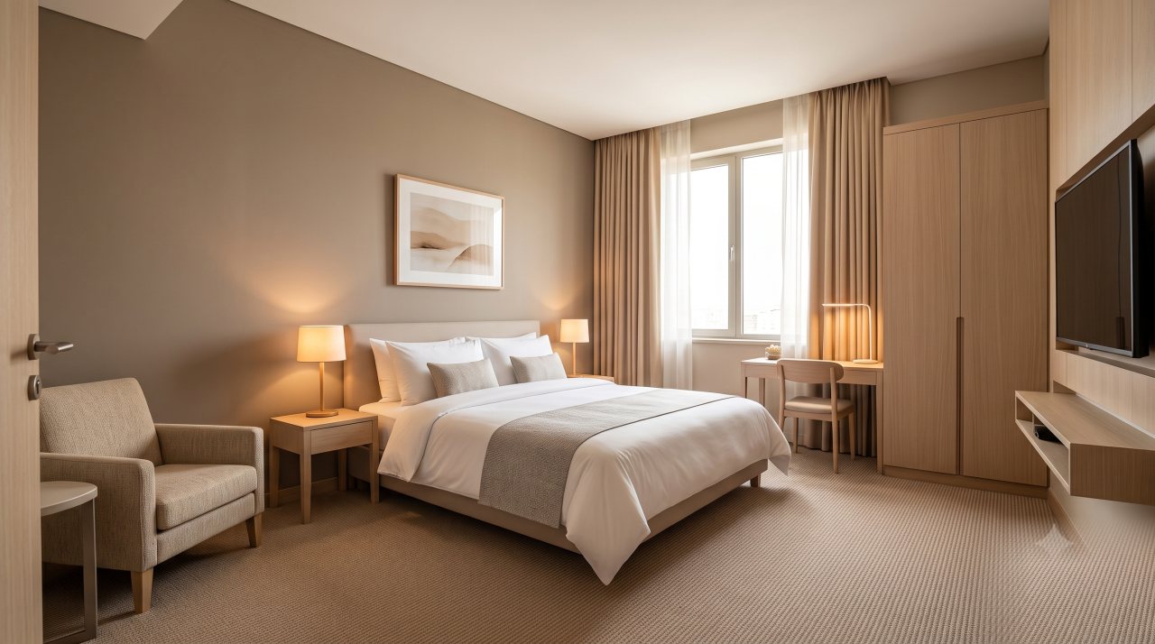 Comfortable budget hotel room