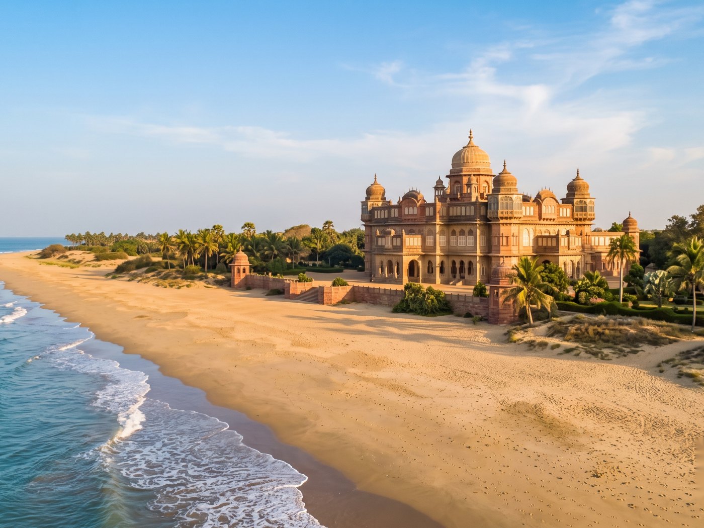 Vijay Vilas Palace and Mandvi beach