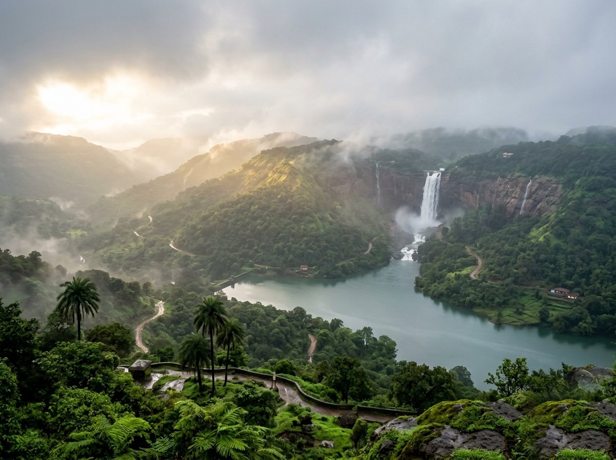 Misty Lonavala hills