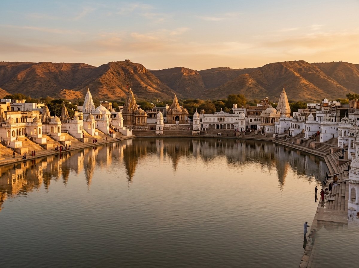 Pushkar lake and ghats
